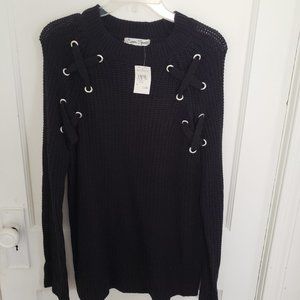 NWT Black Long Sleeve Sweater Size 1x